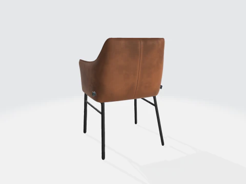 Modern Leather Armchair 3D Model