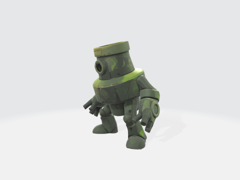 Stylized Robot Character 3Dモデル