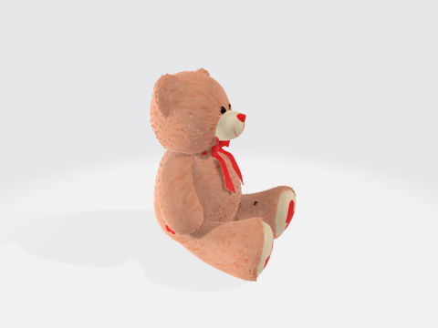 Cute Teddy Bear - Plush Toy Modèle 3D