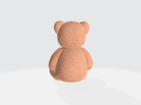 Cute Teddy Bear - Plush Toy 3D Model