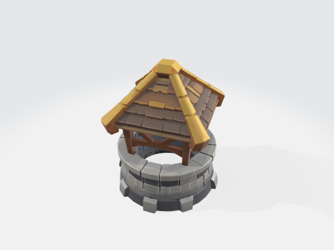 Medieval Stone Well Modelo 3D