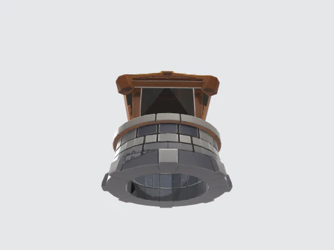 Middeleeuwse stenen put 3D Model