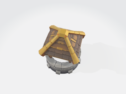 Medieval Stone Well Modelo 3D