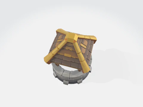 Middeleeuwse stenen put 3D Model