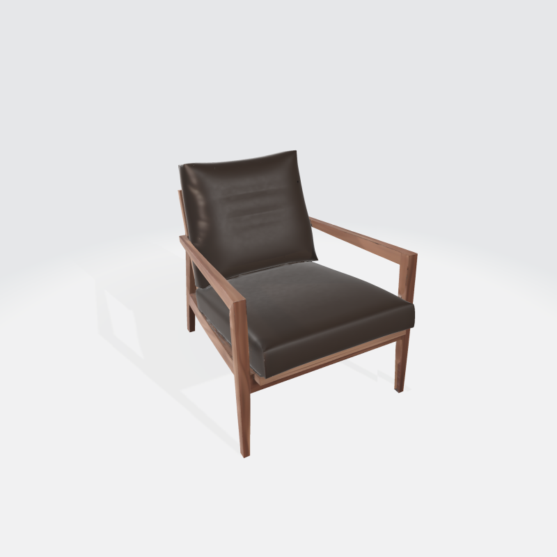 Modern Leather Armchair Modelo 3D .c4d .max .obj .3ds .fbx .stl .blend