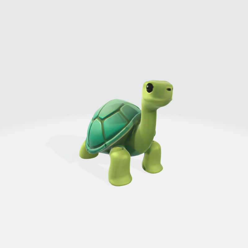 Cartoon Turtle Stylized Animal Character Modèle 3D .c4d .max .obj .3ds .fbx .stl .blend