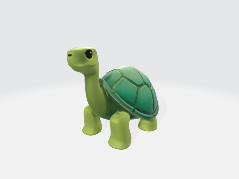 Cartoon Turtle Stylized Animal Character Modèle 3D
