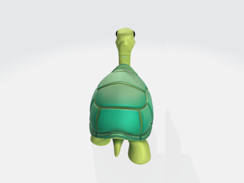 Cartoon Turtle Stylized Animal Character Modèle 3D