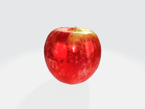 Realistic Red Apple Fruit Asset Modelo 3D
