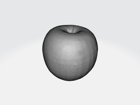 Realistic Red Apple Fruit Asset Modelo 3D