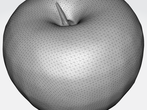 Realistic Red Apple Fruit Asset Modelo 3D