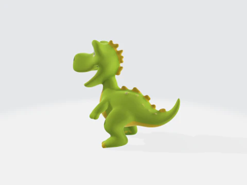 Cartoon Dinosaur Cute T-Rex Character 3D Model