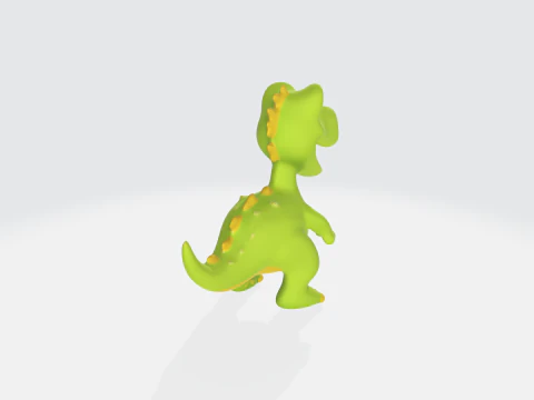 Cartoon Dinosaur Cute T-Rex Character 3D Model