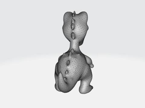 Cartoon Dinosaur Cute T-Rex Character 3D Model