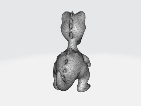 Cartoon Dinosaur Cute T-Rex Character 3D Model