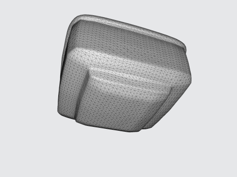 Wicker Basket - Realistic Square Rattan Basket for Interior Design Model 3D
