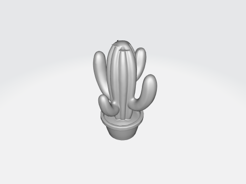 Cactus Plant Potted Indoor Plant Asset 3D Model