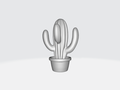 Cactus Plant Potted Indoor Plant Asset 3D Model