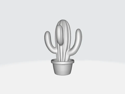 Cactus Plant Potted Indoor Plant Asset 3D Model