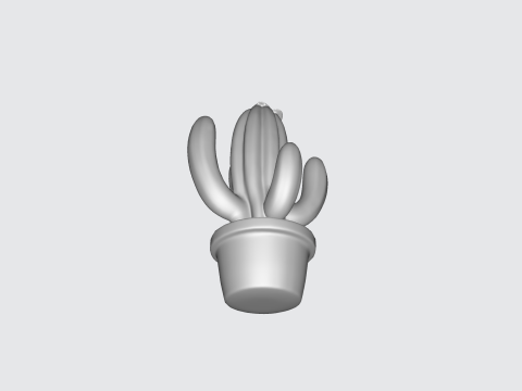 Cactus Plant Potted Indoor Plant Asset 3D Model