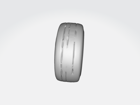 Realistic Car Tire and Alloy Wheel 3D Модель