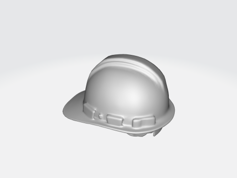Yellow Construction Hard Hat Safety Helmet - Industrial Equipment Modèle 3D
