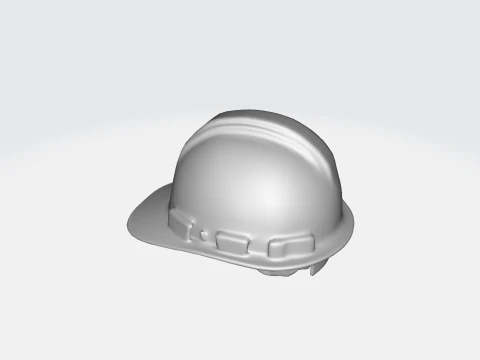 Yellow Construction Hard Hat Safety Helmet - Industrial Equipment 3D Model