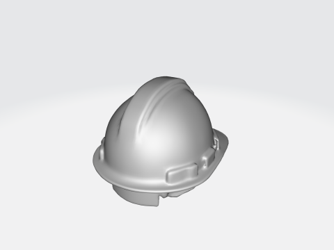 Yellow Construction Hard Hat Safety Helmet - Industrial Equipment Modèle 3D
