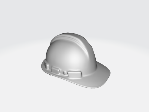 Yellow Construction Hard Hat Safety Helmet - Industrial Equipment Modèle 3D