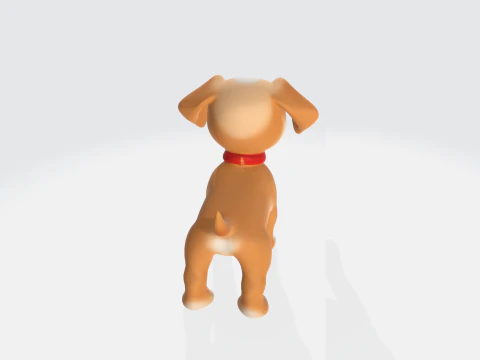 Cute Cartoon Puppy - Stylized Dog Asset 3D Model