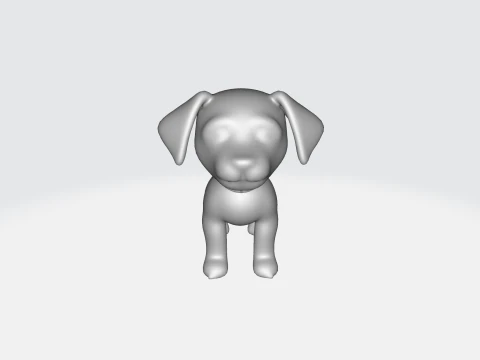 Cute Cartoon Puppy - Stylized Dog Asset 3D Model