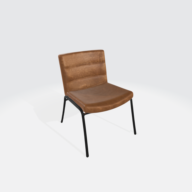 Modern Leather Chair Furniture Asset Modèle 3D .c4d .max .obj .3ds .fbx .stl .blend