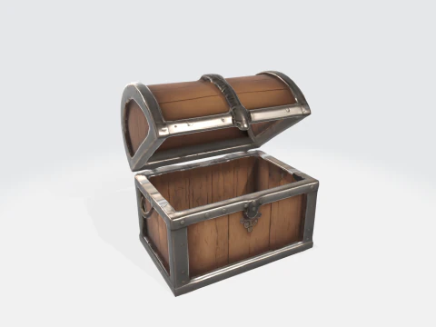 Cofre del tesoro Cofre de bot&iacute;n pirata Modelo 3D