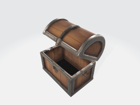 Treasure Chest Pirate Loot Chest 3D 모델