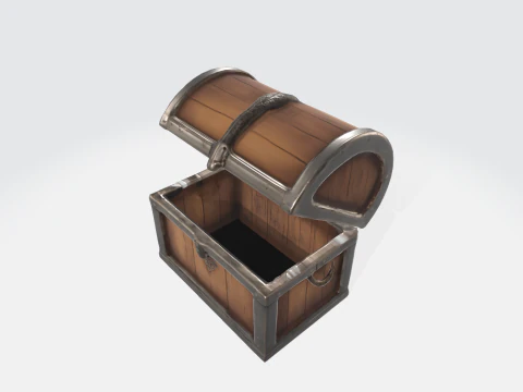 Treasure Chest Pirate Loot Chest 3D Model