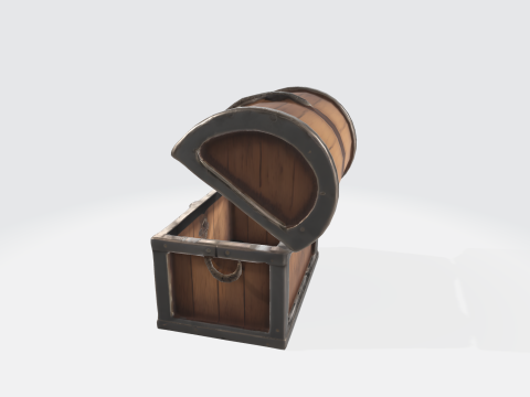 Treasure Chest Pirate Loot Chest 3D 모델