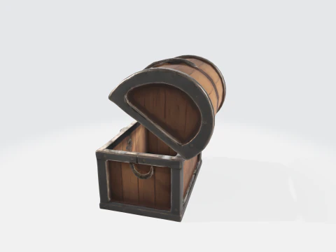 Treasure Chest Pirate Loot Chest 3D Model