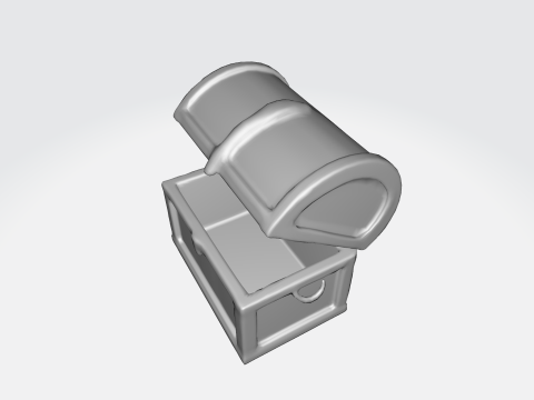 Treasure Chest Pirate Loot Chest 3D 모델