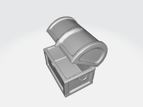Treasure Chest Pirate Loot Chest 3D Model