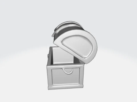 Treasure Chest Pirate Loot Chest 3D Model