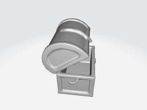 Treasure Chest Pirate Loot Chest 3D 모델