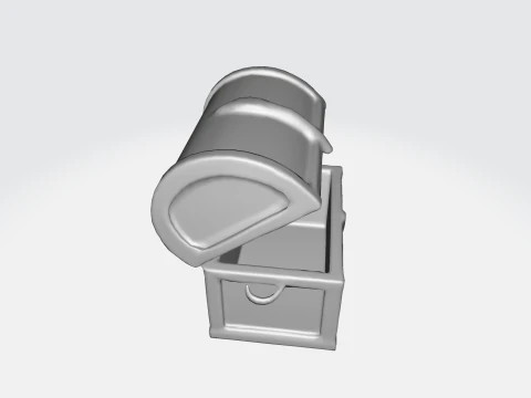 Treasure Chest Pirate Loot Chest 3D Model