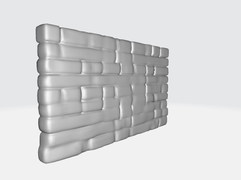 Realistic Stylized Stone Wall Medieval Modelo 3D