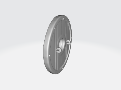 Viking Shield Medieval Wooden Round Shield with Iron Boss 3D Модель