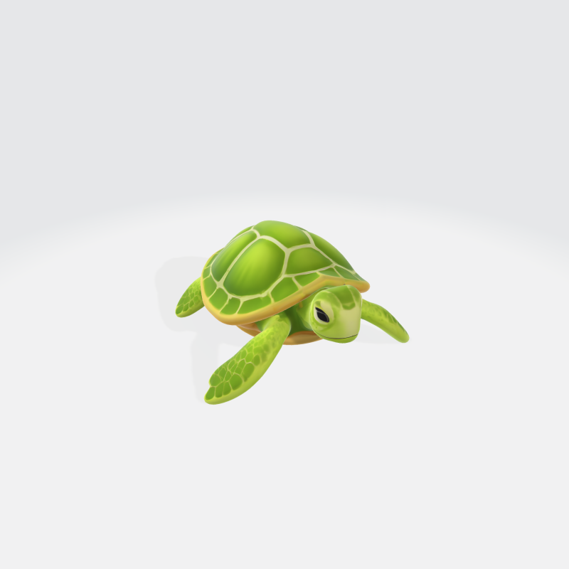 Sea Turtle - Stylized Turtle Asset 3Dモデル .c4d .max .obj .3ds .fbx .stl .blend