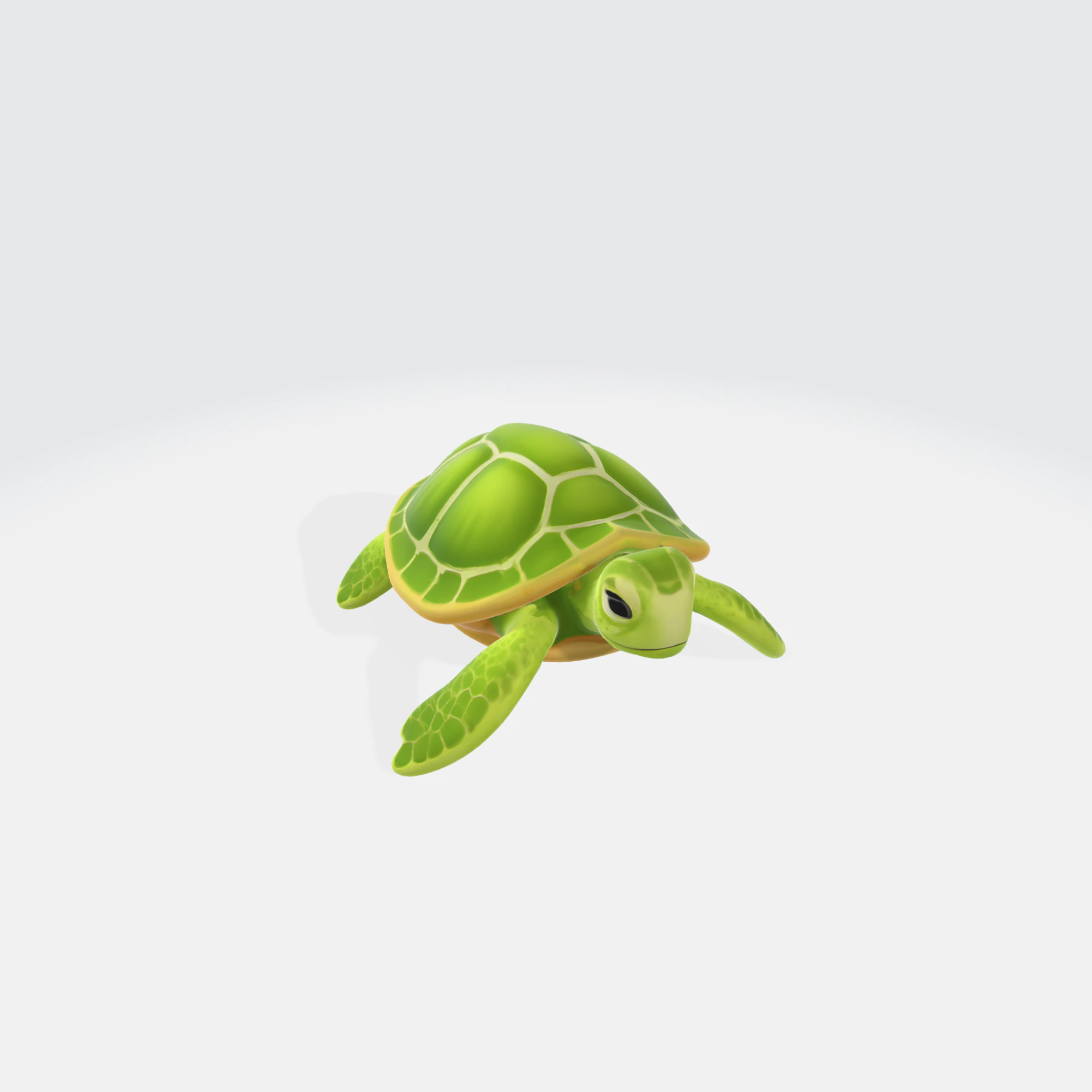 Sea Turtle - Stylized Turtle Asset 3D Model .c4d .max .obj .3ds .fbx .stl .blend 