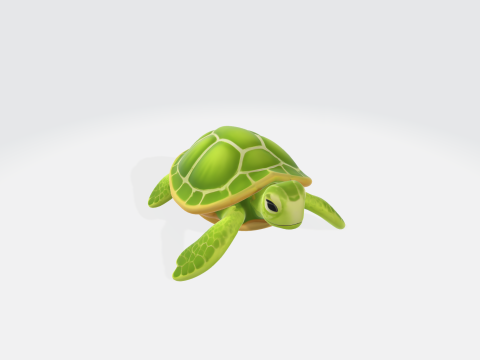 Sea Turtle - Stylized Turtle Asset 3D Модель
