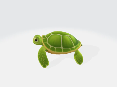 Sea Turtle - Stylized Turtle Asset 3D Model