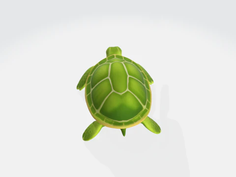 Sea Turtle - Stylized Turtle Asset 3D Model