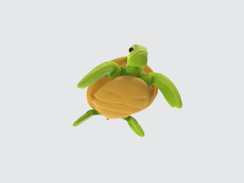 Sea Turtle - Stylized Turtle Asset 3D Model
